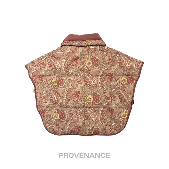 🔴 Celine Logo Padded Down Vest - Red Paisley - Picture 2 of 9